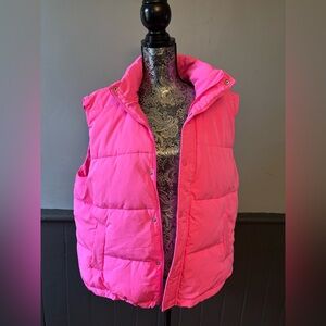 Women's Pink Puffer Vest